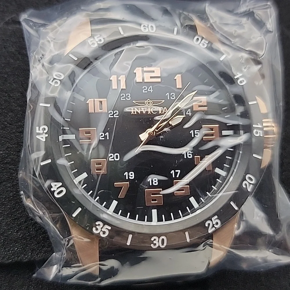 Brand New 4000 Invicta Pro Diver Stratus Black Mens 45mm Rose Gold Accent Watch - Picture 3 of 9